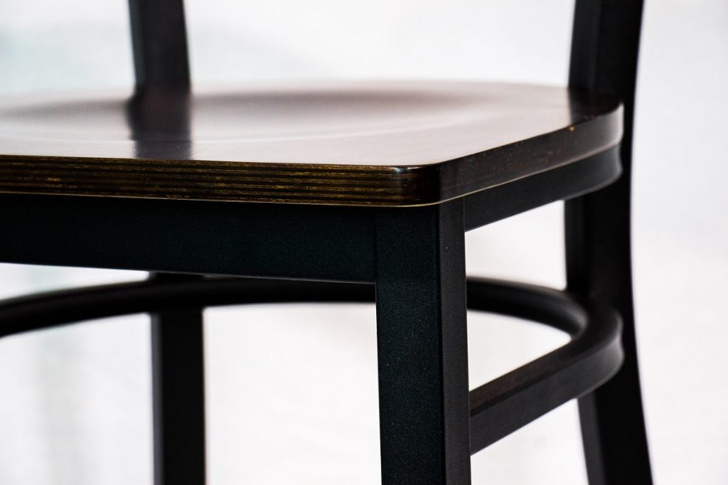 Silla Madera y Metal Restaurante Toronto black bCasual