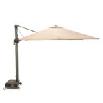 quitasol terraza 3x3 lateral con base con ruedas