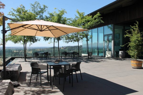 quitasol terraza 3x3 con base con ruedas