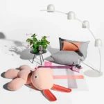Peluche puff gigante Conejo CO9 Rosado - Fatboy - Imagen 5
