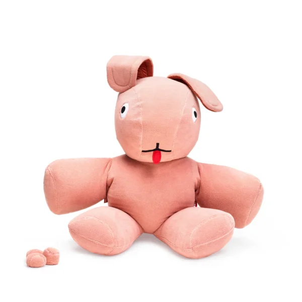 Peluche puff gigante Conejo CO9 Rosado - Fatboy